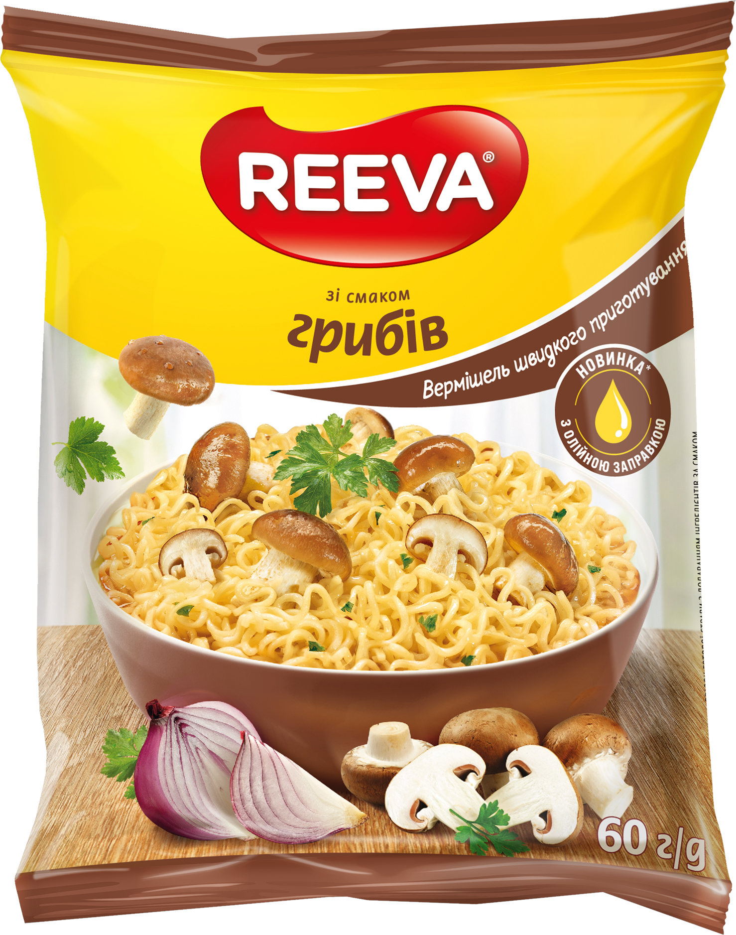 Instant noodles 60g MUSHROOMS flavour